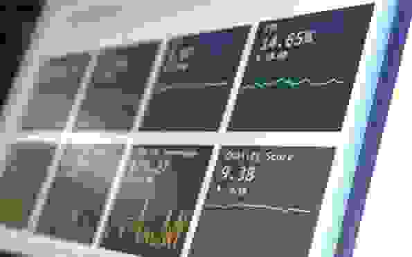 dashboard met online stats